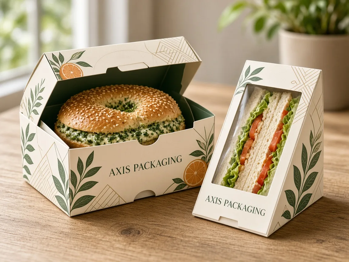 Custom Printed Bagel & Sandwich Boxes