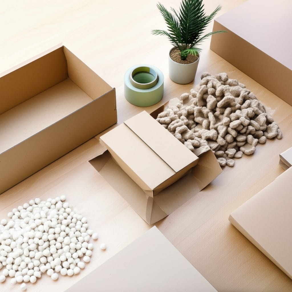 Eco-friendly sustainable packaging boxes in kraft and recyclable materials by Axis Packaging